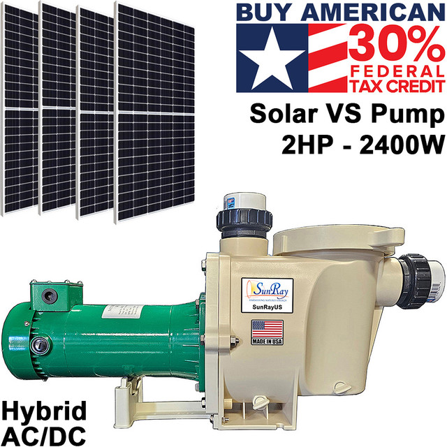 SunRay 2 HP Solar Pool Pump